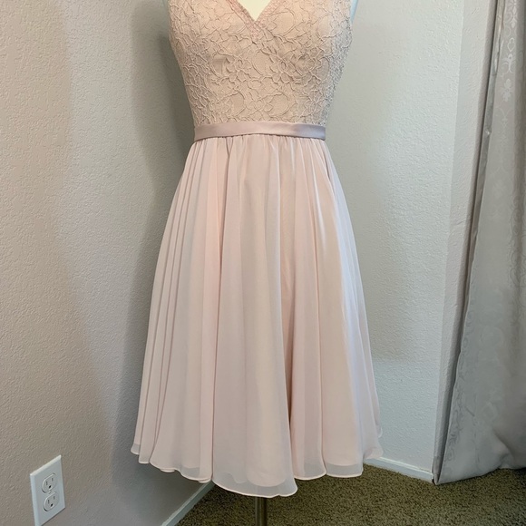 Mori Lee Formal Dress Size 14 Blush/Nude Color - Picture 5 of 9